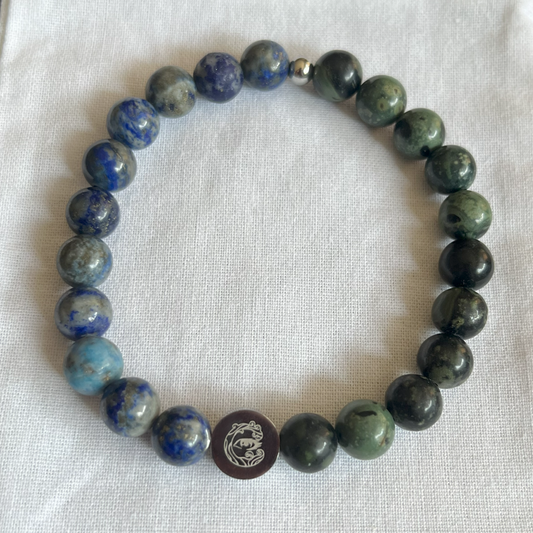 Secret Energy Bracelet (Kambaba Jasper + Lapis Lazuli)