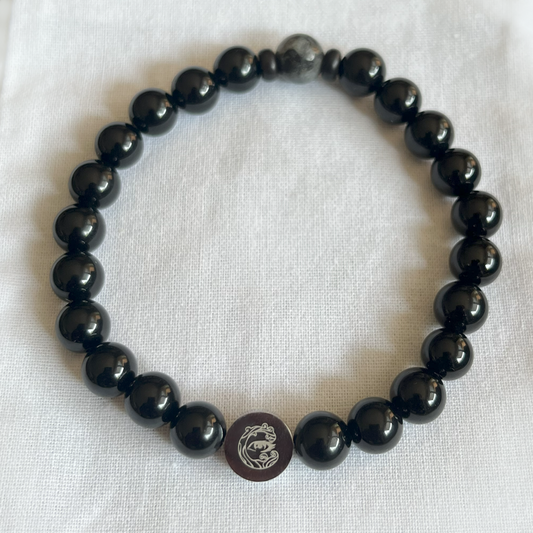 Protection Bracelet (Black Agate)